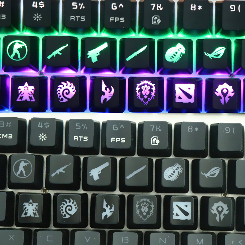 Gaming Accessories Aesthetic - CS GO Gaming-Tastenkappen, individuelle ABS-Tastenkappe mit